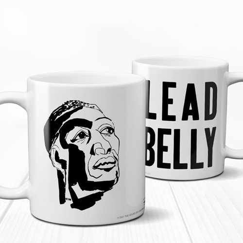 Wood Cut Lead Belly Coffee Mug