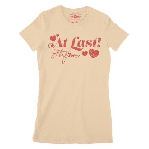 Etta James Red Heart Ladies T Shirt - Relaxed Fit