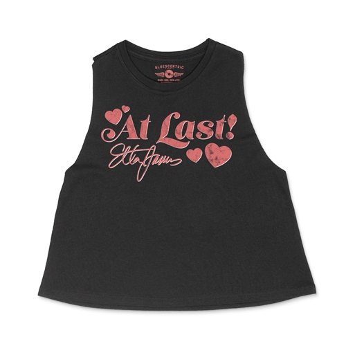 Etta James Red Heart Racerback Crop Top - Women's