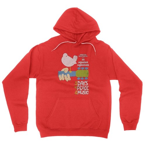 Ltd. Edition Woodstock Concert Poster Pullover Jacket - RED