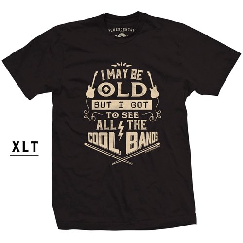 XLT I may be old but I got to see all the COOL BANDS T-Shirt - Men's Big & Tall