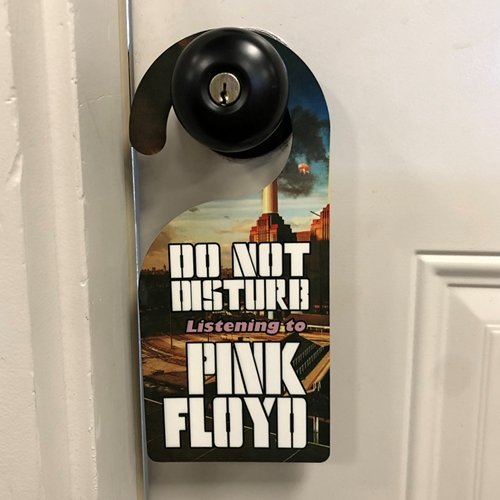 Do Not Disturb Pink Floyd Animals Door Hanger