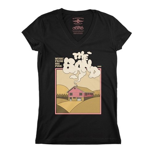 The Band Smokey Big Pink V-Neck T Shirt - Women's