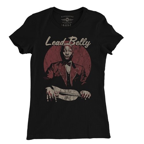 Lead Belly Lap Guitar Ladies T Shirt - Relaxed Fit