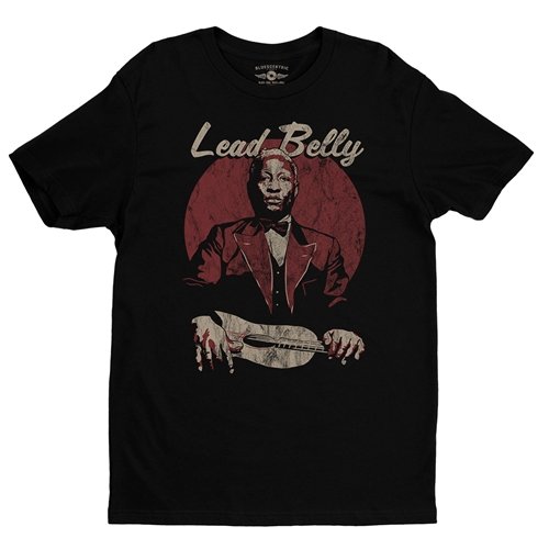 Lead Belly Lap Guitar T-Shirt - Lightweight Vintage Style