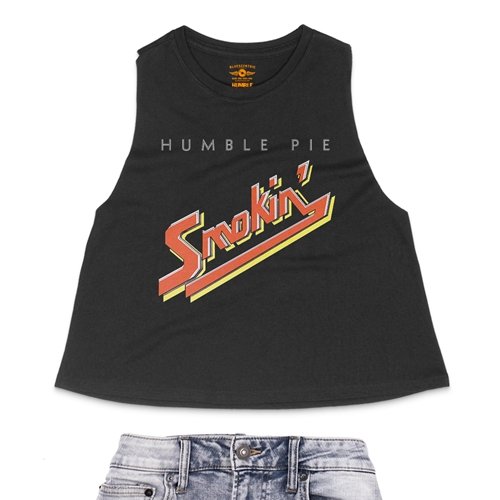 The Official Humble Pie Smokin' Album Cover Racerback Crop Top - Women's
