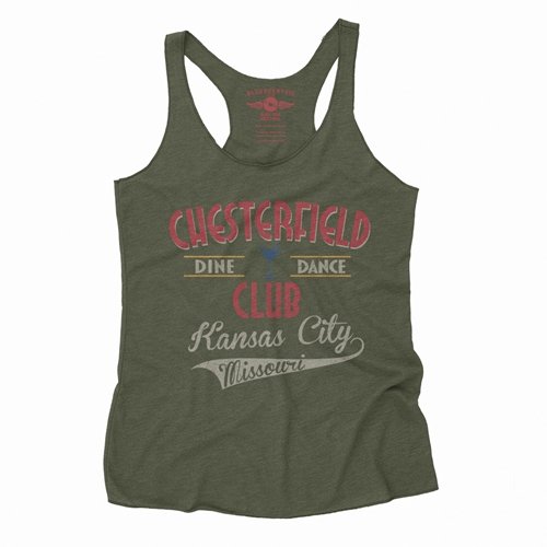 Vintage Chesterfield Club Kansas City Racerback Tank - Women's