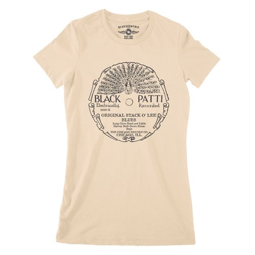 Black Patti Stack O' Lee Record Ladies T Shirt - Relaxed Fit
