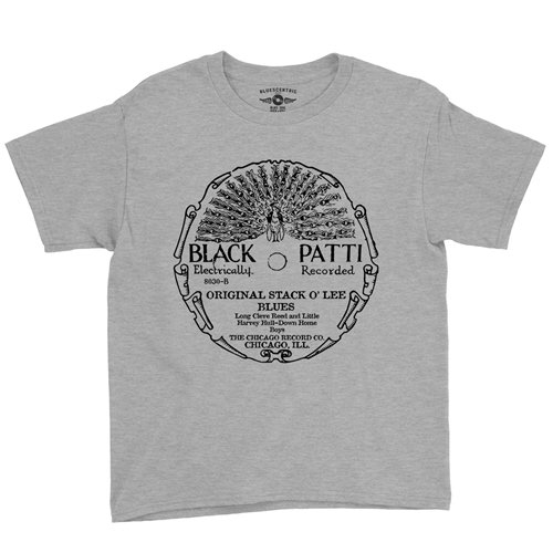 Black Patti Stack O' Lee Record Youth T-Shirt - Lightweight Vintage Children & Toddlers