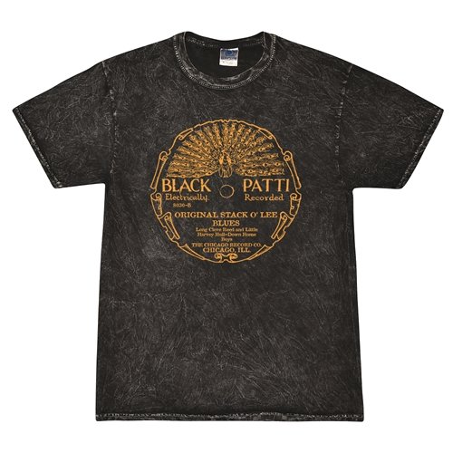 Black Patti Black Patti Stack O' Lee Record T-Shirt - Black Mineral Wash