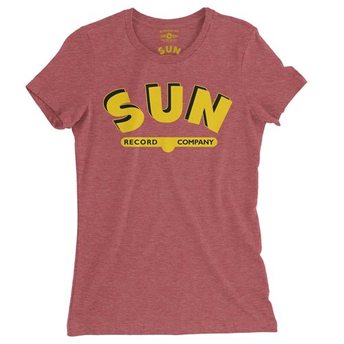 Sun Record Company Logo Ladies T Shirt - Relaxed Fit