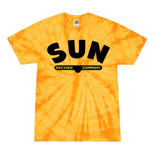 Sun Record Company Logo Tie-Dye T-Shirt - Sun Yellow