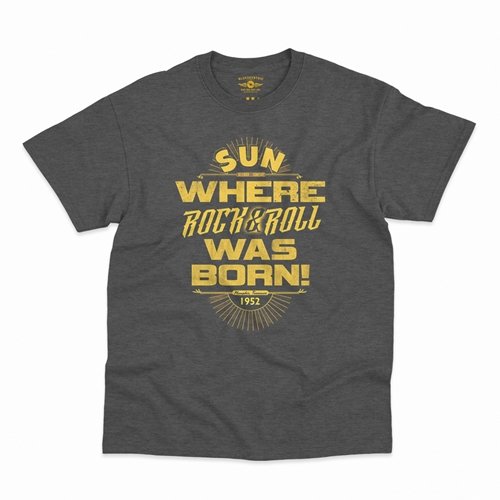 Sun Records Where Rock n Roll Was Born T-Shirt - Classic Heavy Cotton