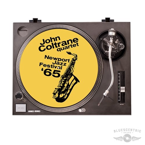 Graphic John Coltrane at Newport Jazz Festival Turntable Slip Mat