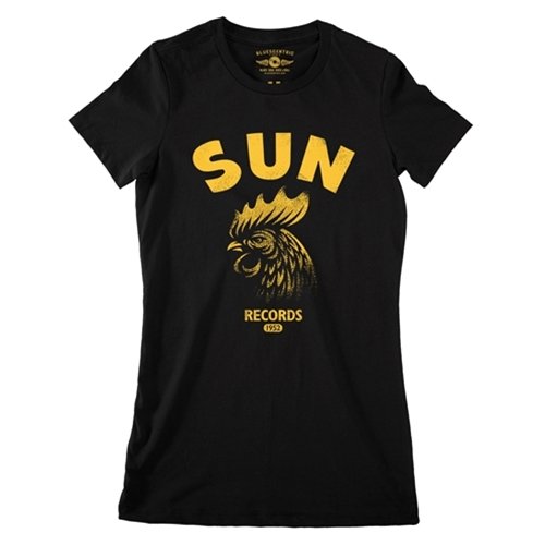 Sun Records Gritty Rooster Ladies T Shirt - Relaxed Fit