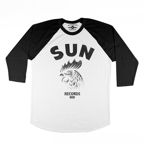 Sun Records Gritty Rooster Baseball T-Shirt