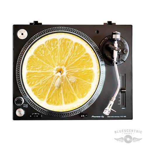 Graphic Cut Lemon Turntable Slip Mat