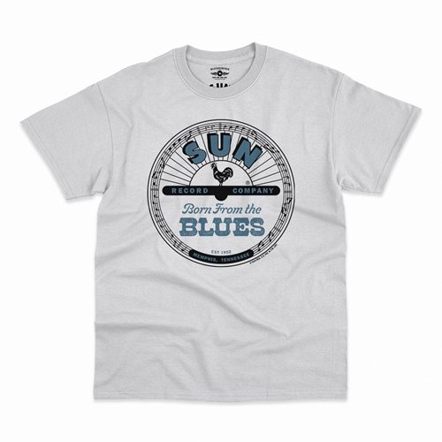 Sun Records Born from the Blues T-Shirt - Classic Heavy Cotton
