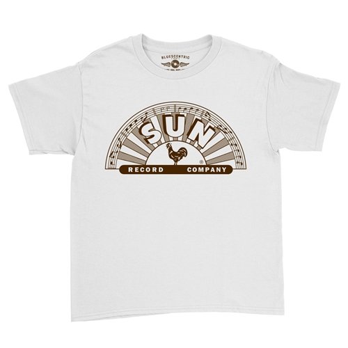Classic Brown Sun Records Logo Youth T-Shirt - Lightweight Vintage Children & Toddlers