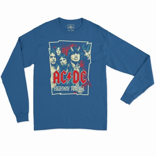 AC/DC Highway To Hell Drawing Long Sleeve T-Shirt