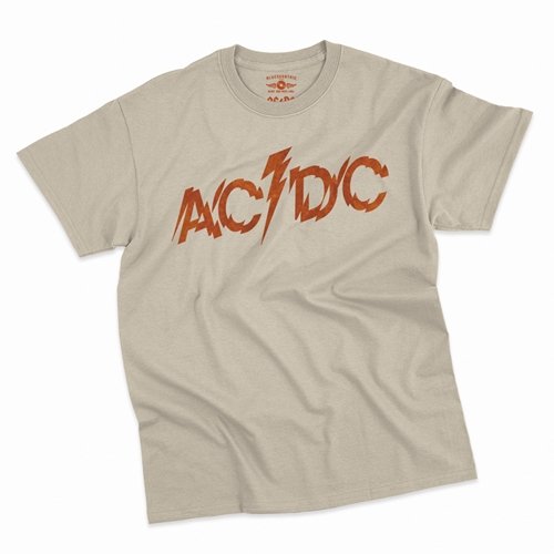 AC/DC Fiery Logo T-Shirt - Classic Heavy Cotton