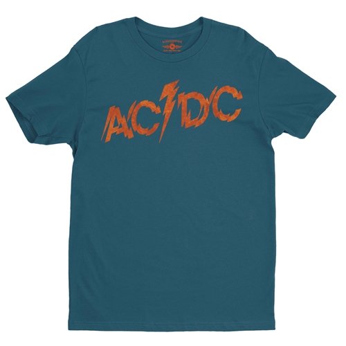 AC/DC Fiery Logo T-Shirt - Lightweight Vintage Style