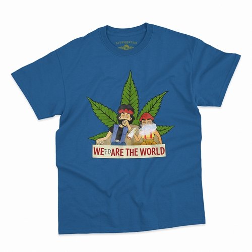 XLT Animated Cheech & Chong Weed Are The World T-Shirt - Men's Big & Tall