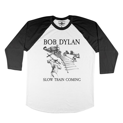 Bob Dylan Slow Train Coming Album Baseball T-Shirt