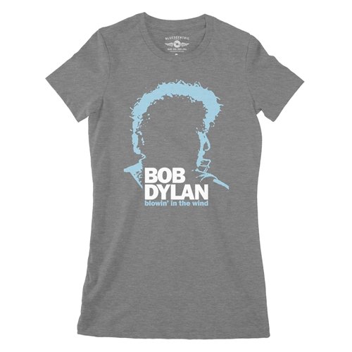 Bob Dylan Blowin' In The Wind Ladies T Shirt - Relaxed Fit