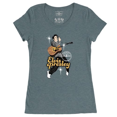 Elvis Presley Olympia 1956 Ladies T Shirt - Relaxed Fit