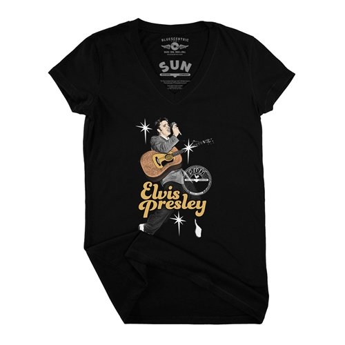 Elvis Presley Olympia 1956 V-Neck T Shirt - Women's