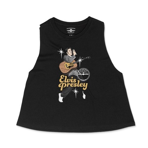 Elvis Presley Olympia 1956 Racerback Crop Top - Women's
