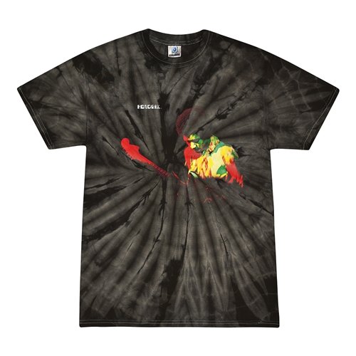 Jimi Hendrix Band of Gypsys Album Cover Tie-Dye T-Shirt - Gypsy Black