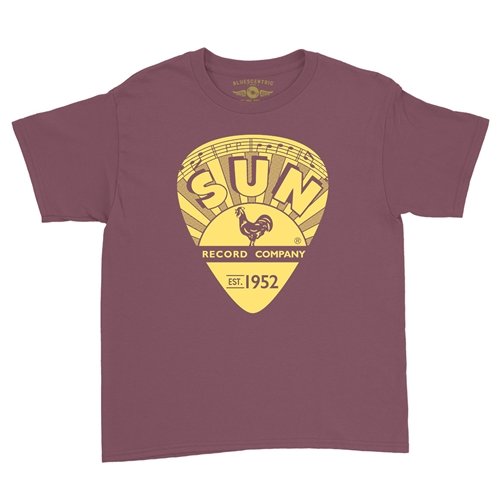 Sun Records Yellow Guitar Pick Youth T-Shirt - Lightweight Vintage Children & Toddlers