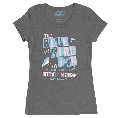 Blue Bird Inn Detroit Ladies T Shirt - Relaxed Fit
