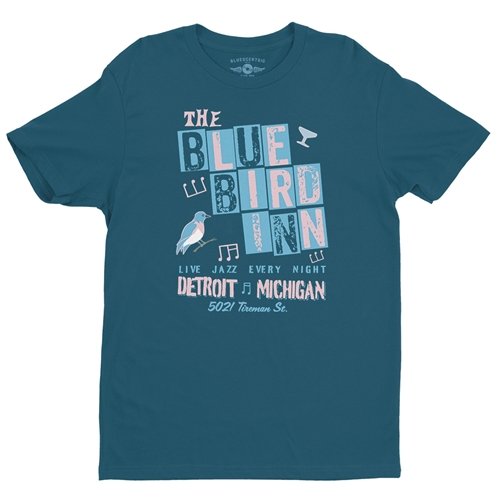 Blue Bird Inn Detroit T-Shirt - Lightweight Vintage Style