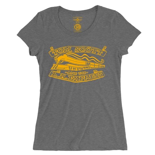 Tom Scott L.A. Express Buckle Logo Ladies T Shirt - Relaxed Fit