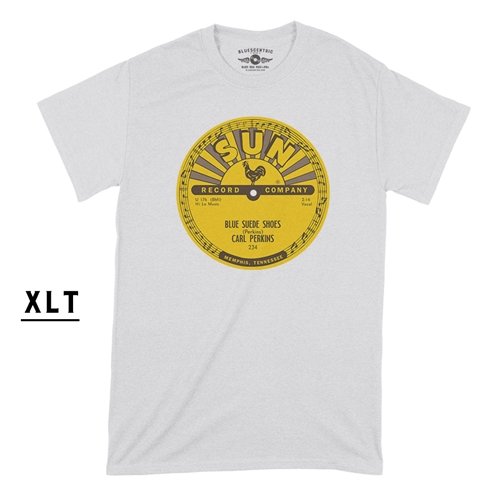 XLT Sun Records Carl Perkins Blue Suede Shoes T-Shirt - Men's Big & Tall