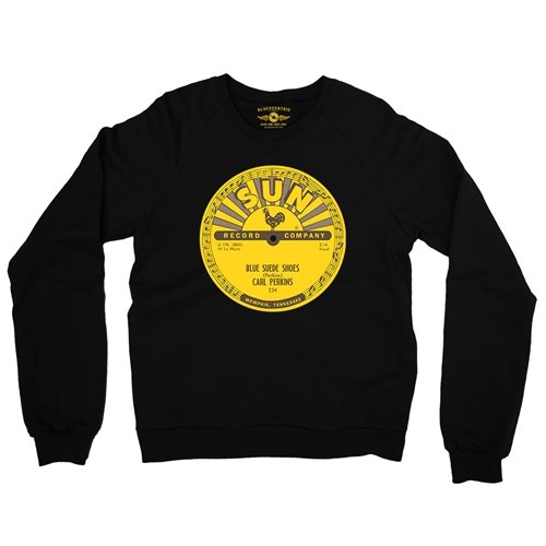Sun Records Carl Perkins Blue Suede Shoes Crewneck Sweater