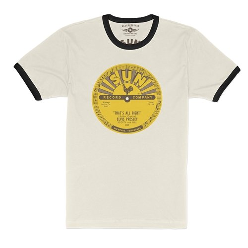 Sun Records Elvis That's All Right Mama Ringer T-Shirt