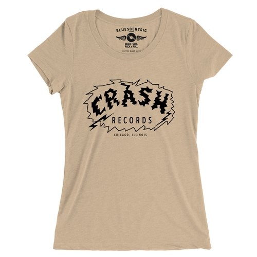 Crash Records Logo Ladies T Shirt - Relaxed Fit