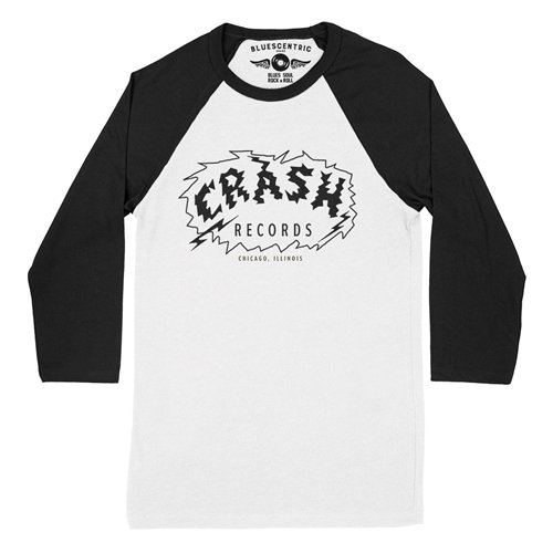 Crash Records Logo Baseball T-Shirt