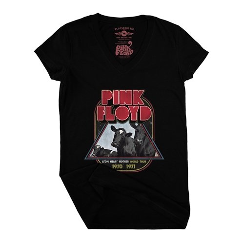 Pink Floyd Vintage Concert Tour V-Neck T Shirt - Women's