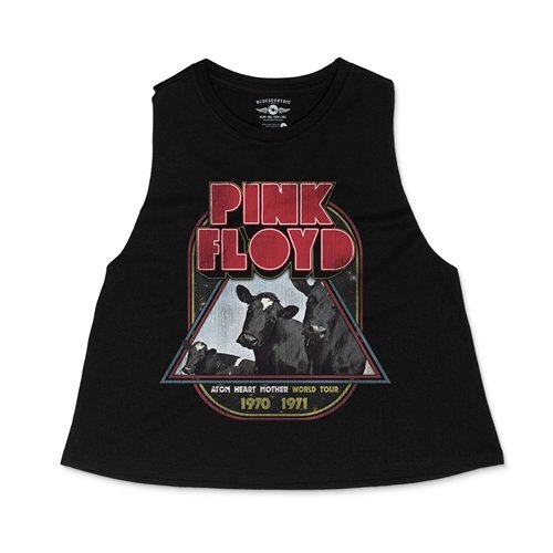 Pink Floyd Vintage Concert Tour Racerback Crop Top - Women's