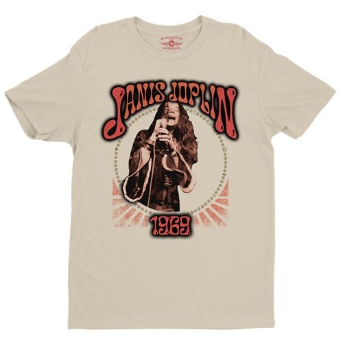 Graphic Janis Joplin 1969 T-Shirt - Lightweight Vintage Style