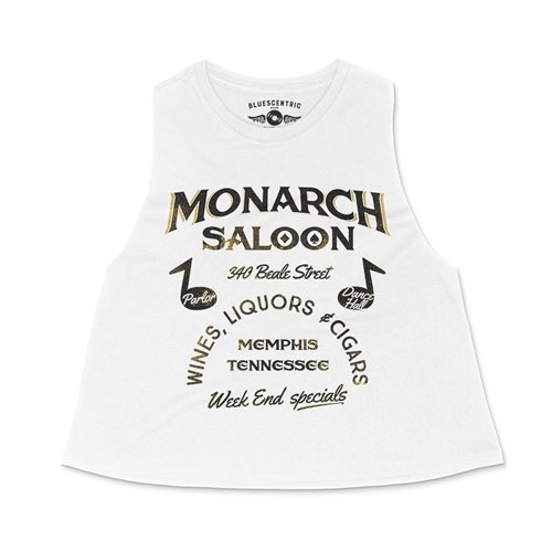 Monarch Saloon Memphis Racerback Crop Top - Women's