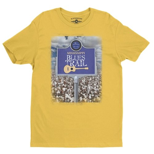 Mississippi Blues Trail Cotton Photo T-Shirt - Lightweight Vintage Style