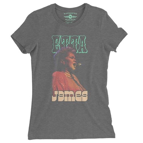 Etta James Red Sequin Ladies T Shirt - Relaxed Fit