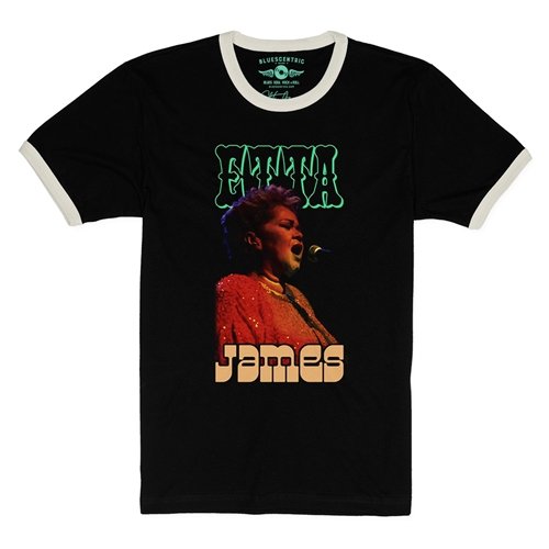 Etta James Red Sequin Ringer T-Shirt