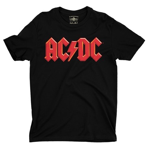 Red AC/DC Logo T-Shirt - Lightweight Vintage Style
